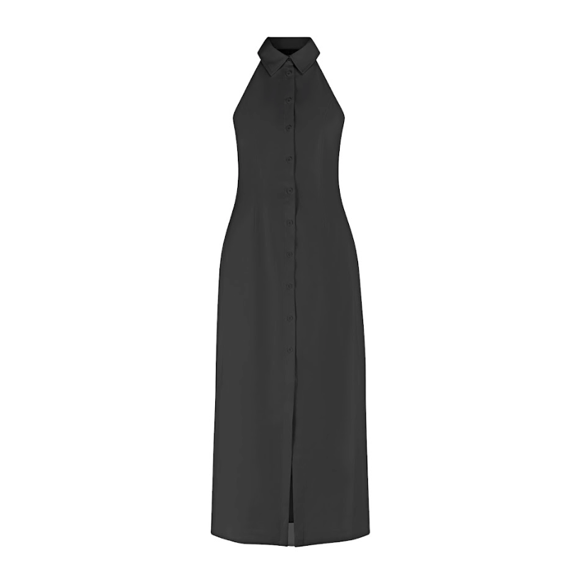 Collar uzun elbise