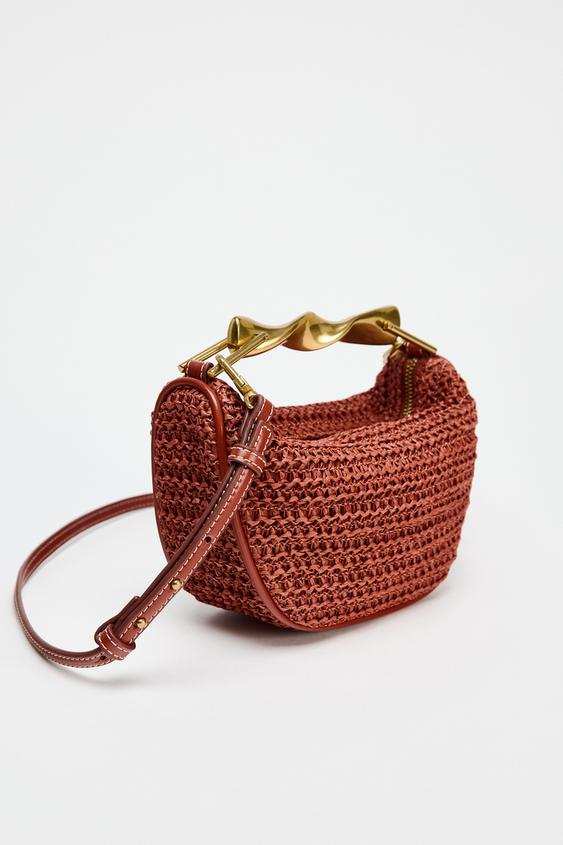 Ayla Woven crossbody bag