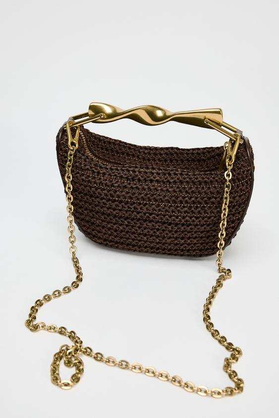 Ayla Woven crossbody bag