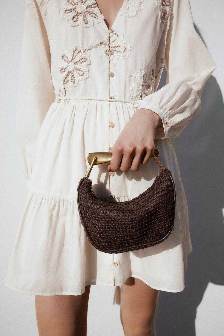 Ayla Woven crossbody bag