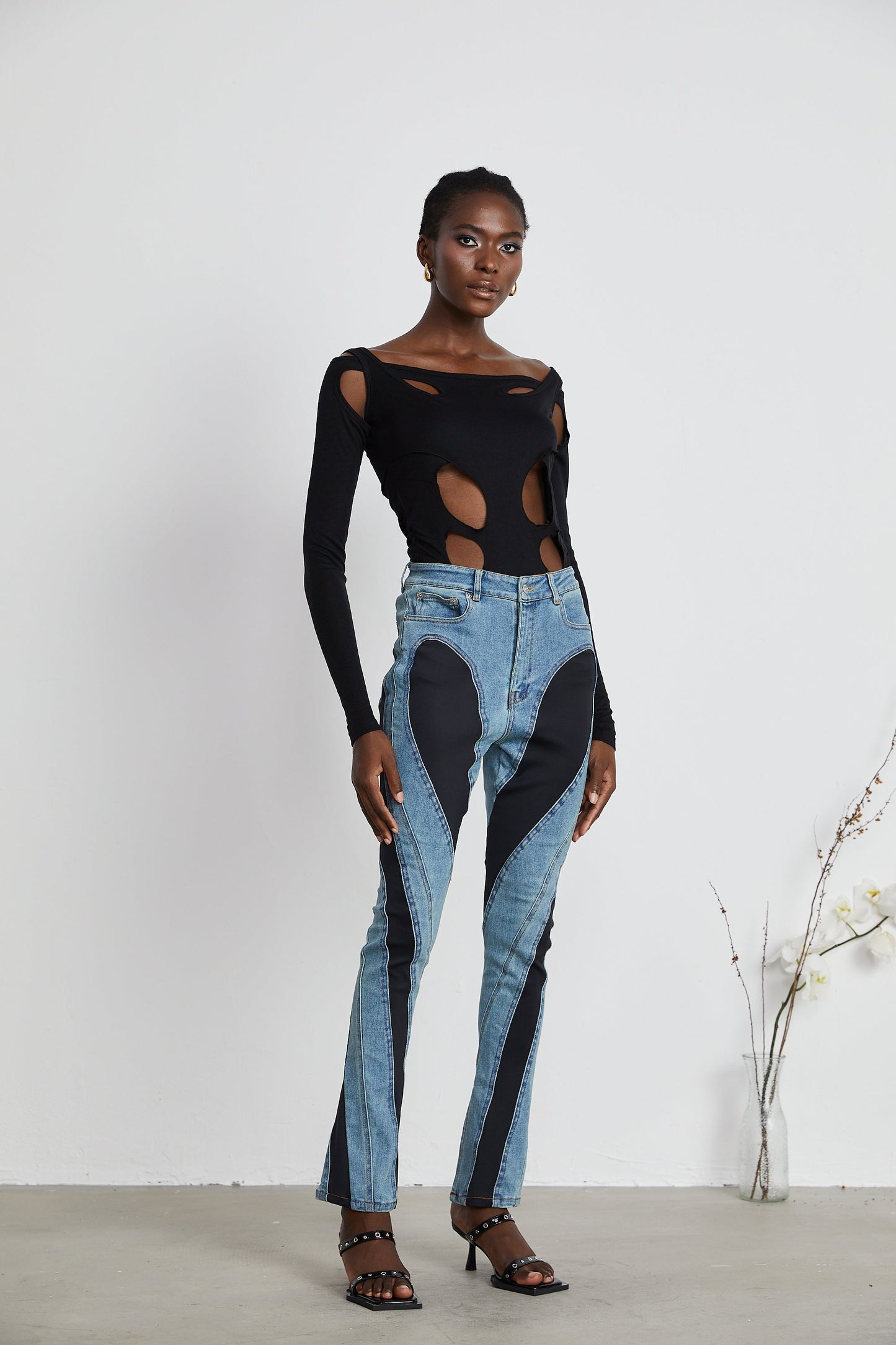 Noémie Spiral Panelli Jean Pantolon