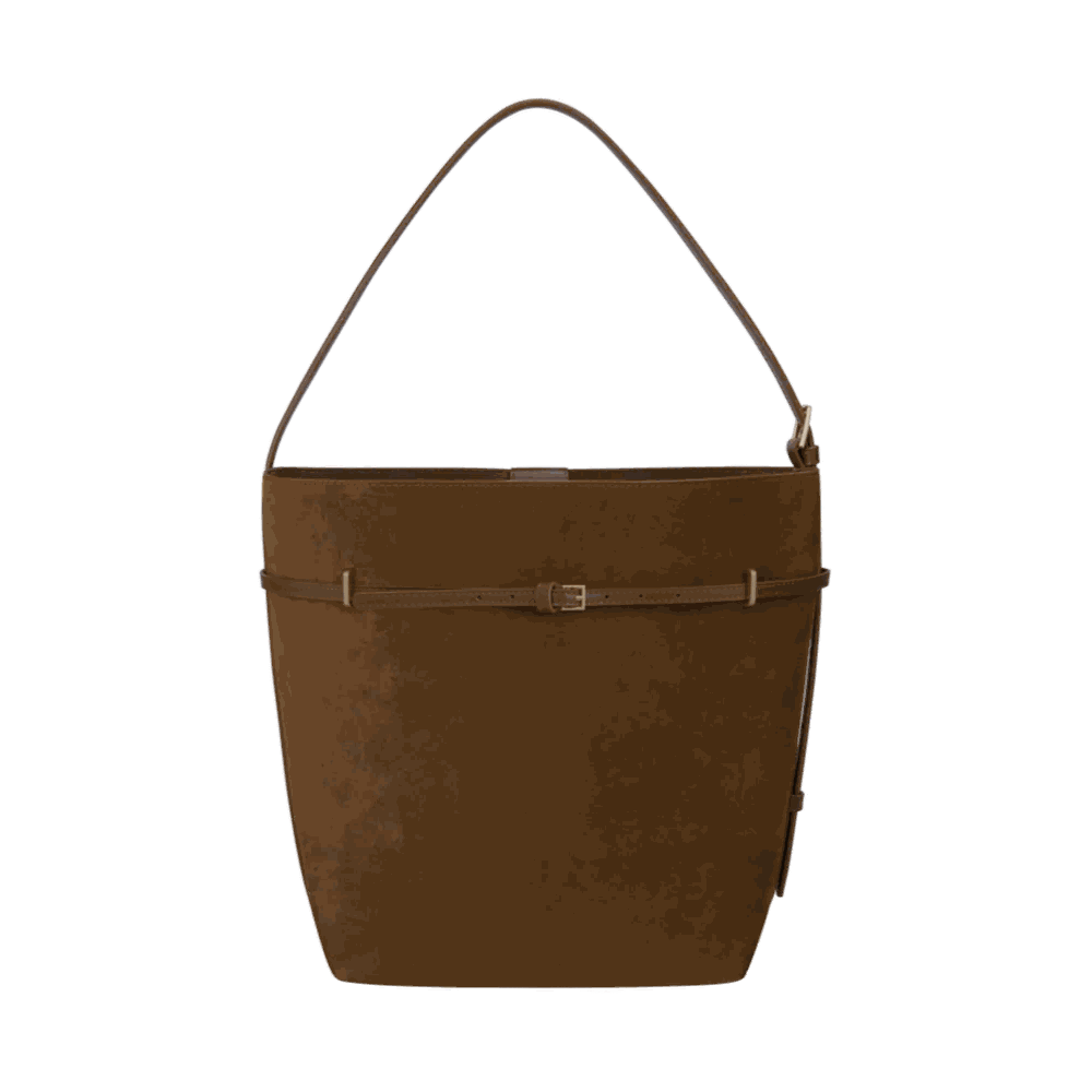 Avenne Suede Belted Tote Bag