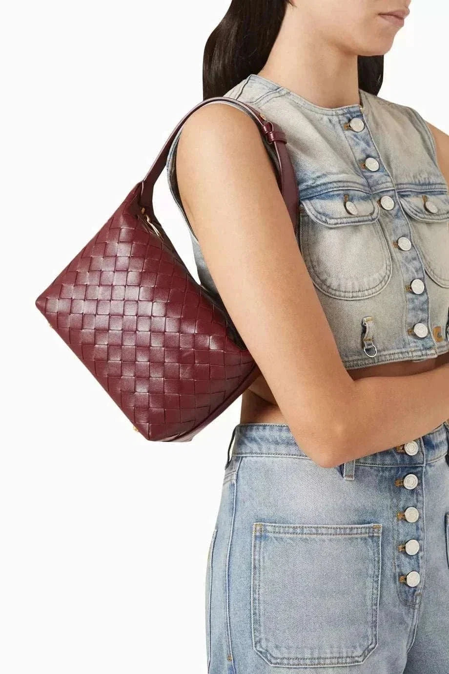 Nova Woven Shoulder Bag