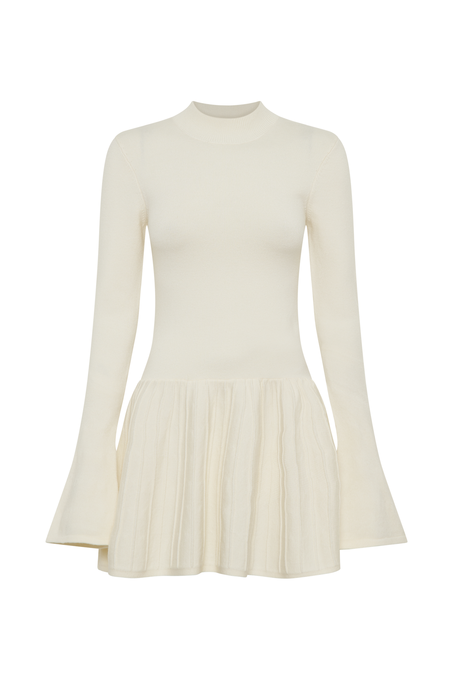 Blair Örgü Mini Elbise - Fildişi