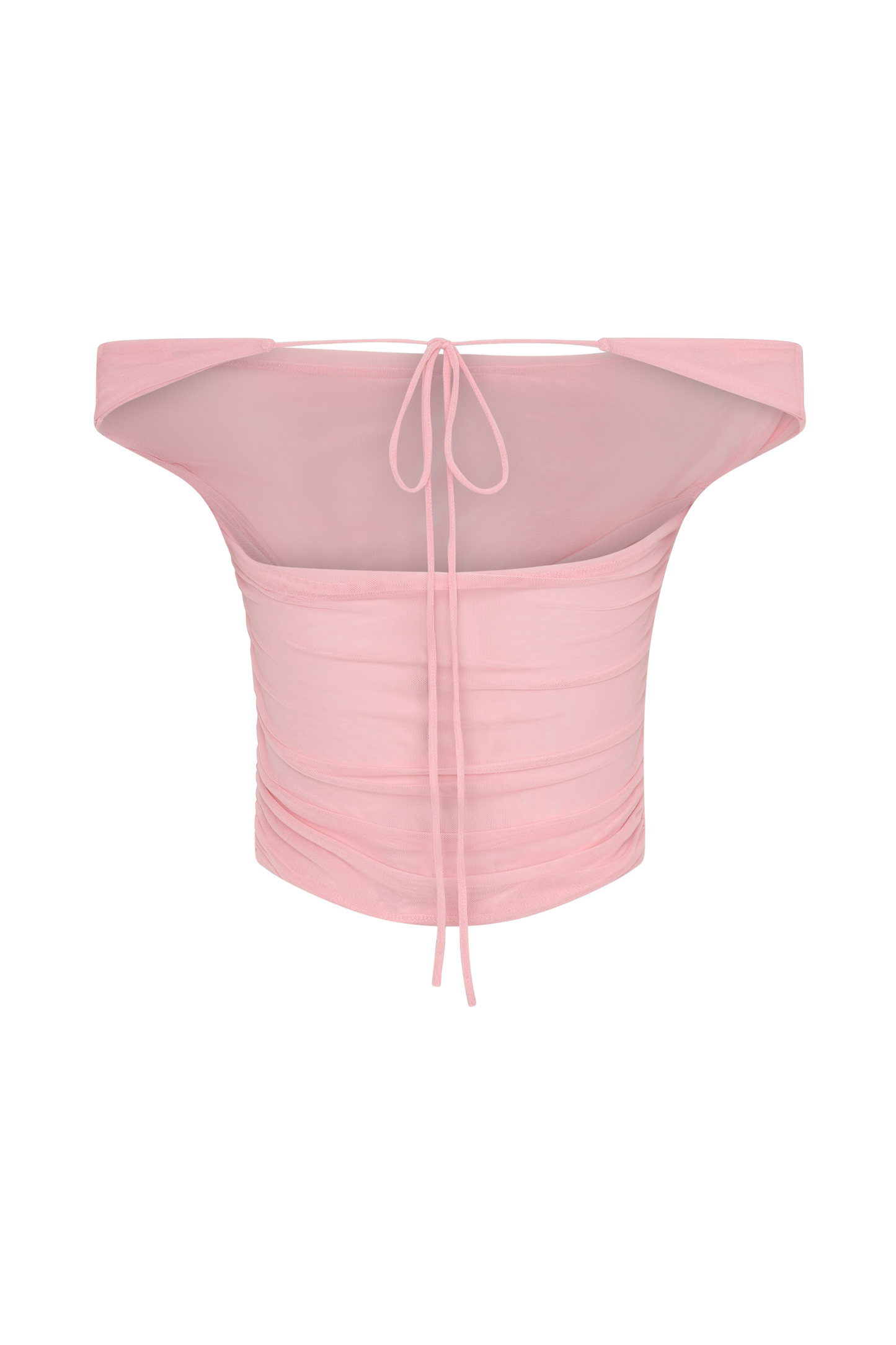 Brooklyn File Crop Top - Şeker Pembesi