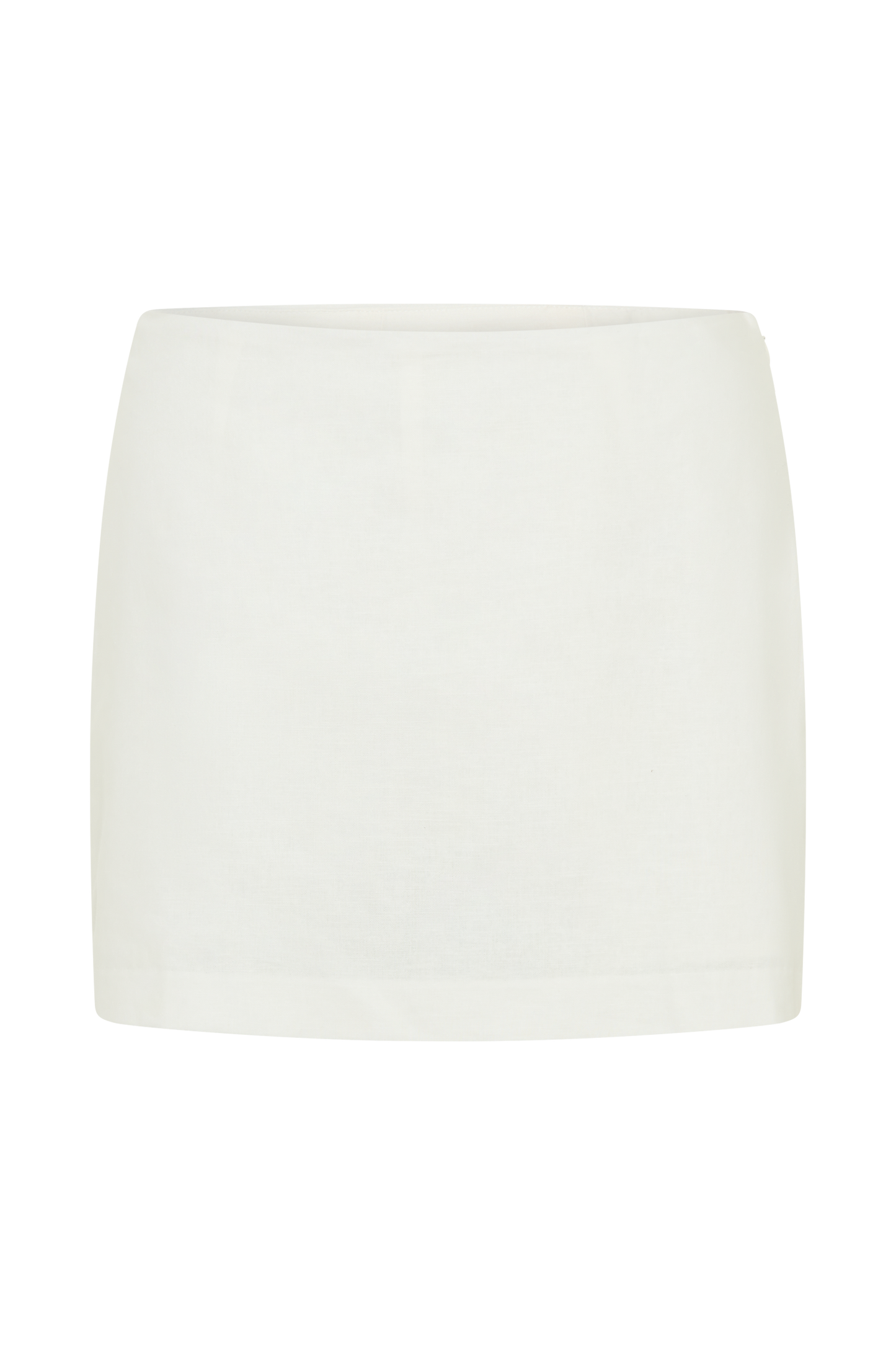 Ciara Keten Mini Şort - Beyaz