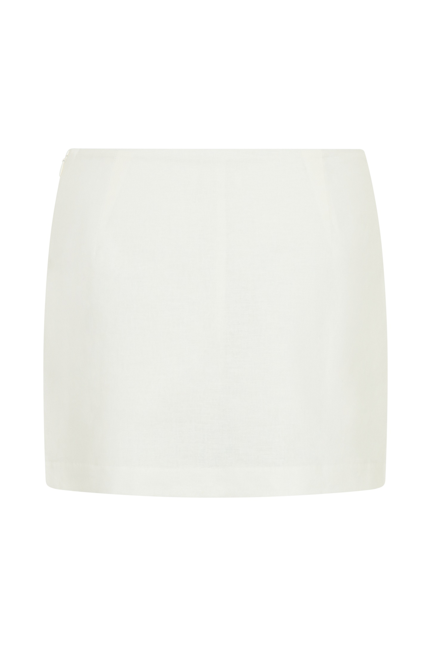 Ciara Keten Mini Şort - Beyaz