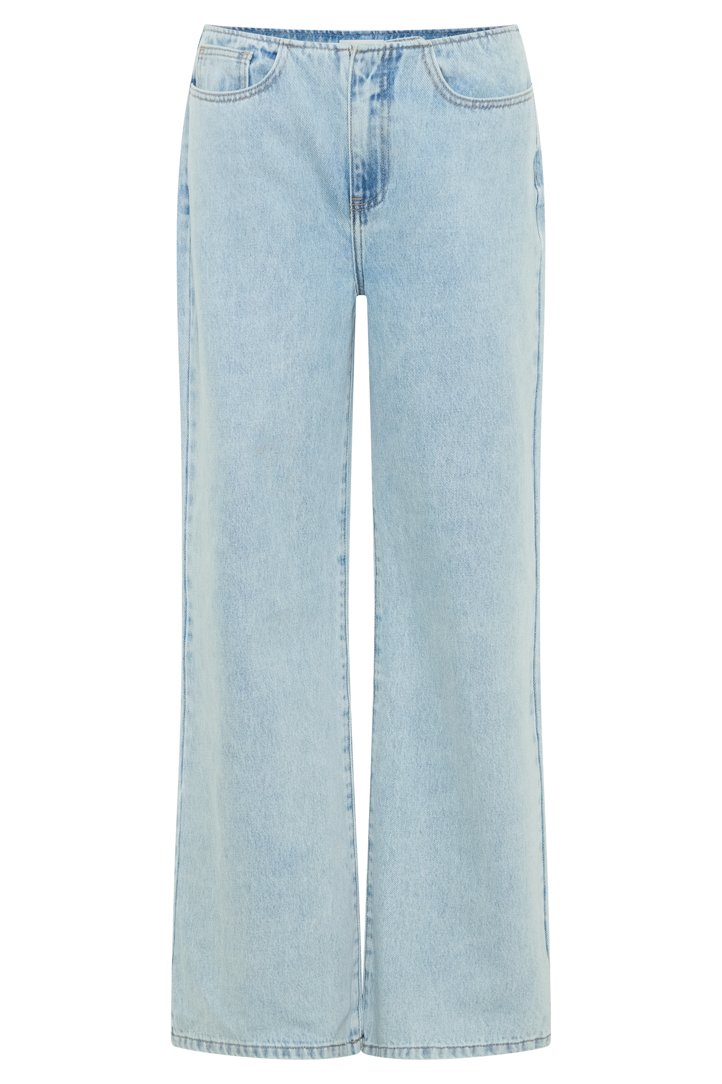 Caitlin Mid Bel Denim Flare Jeans - Açık Mavi