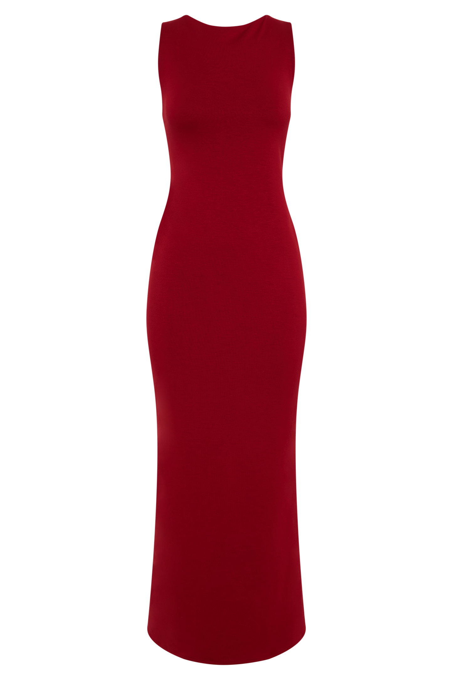 Catelyn Asimetrik Scuba Jersey Midi Elbise - Yakut