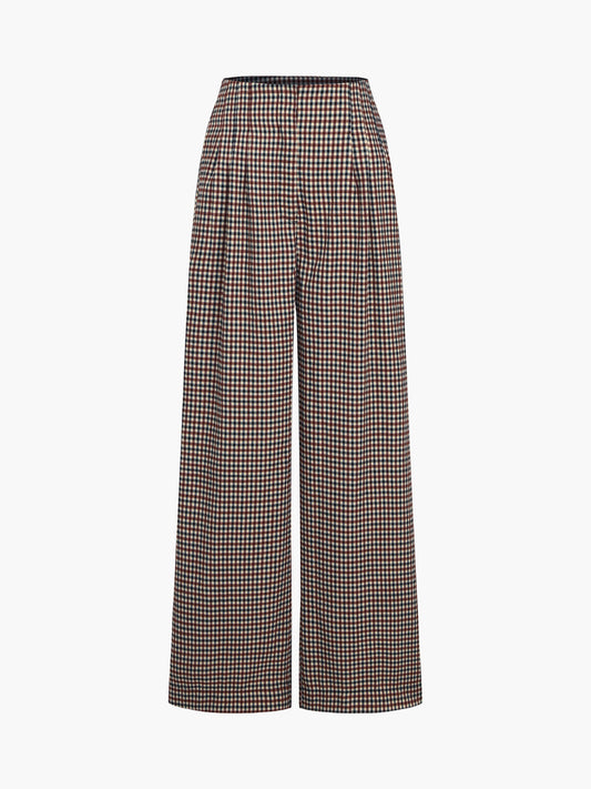Balık Sırtı Geniş Paça Pantolon