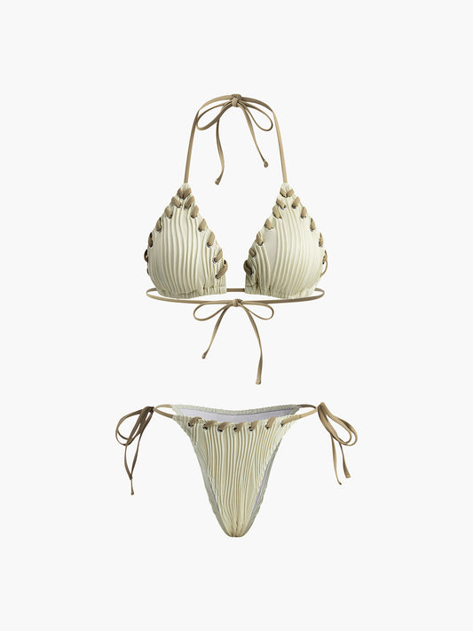 Grommet Dokulu Bikini Takımı
