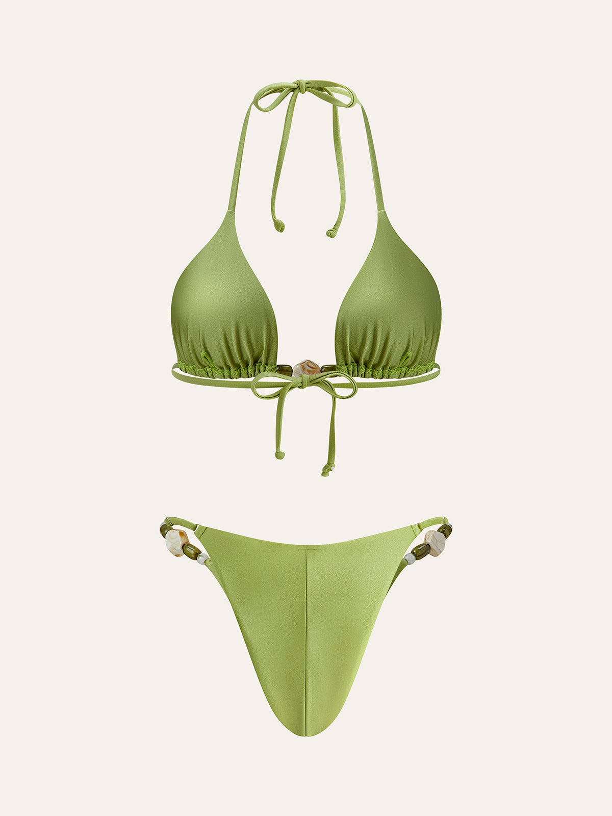 Askılı Volan Detaylı Bikini Takımı
