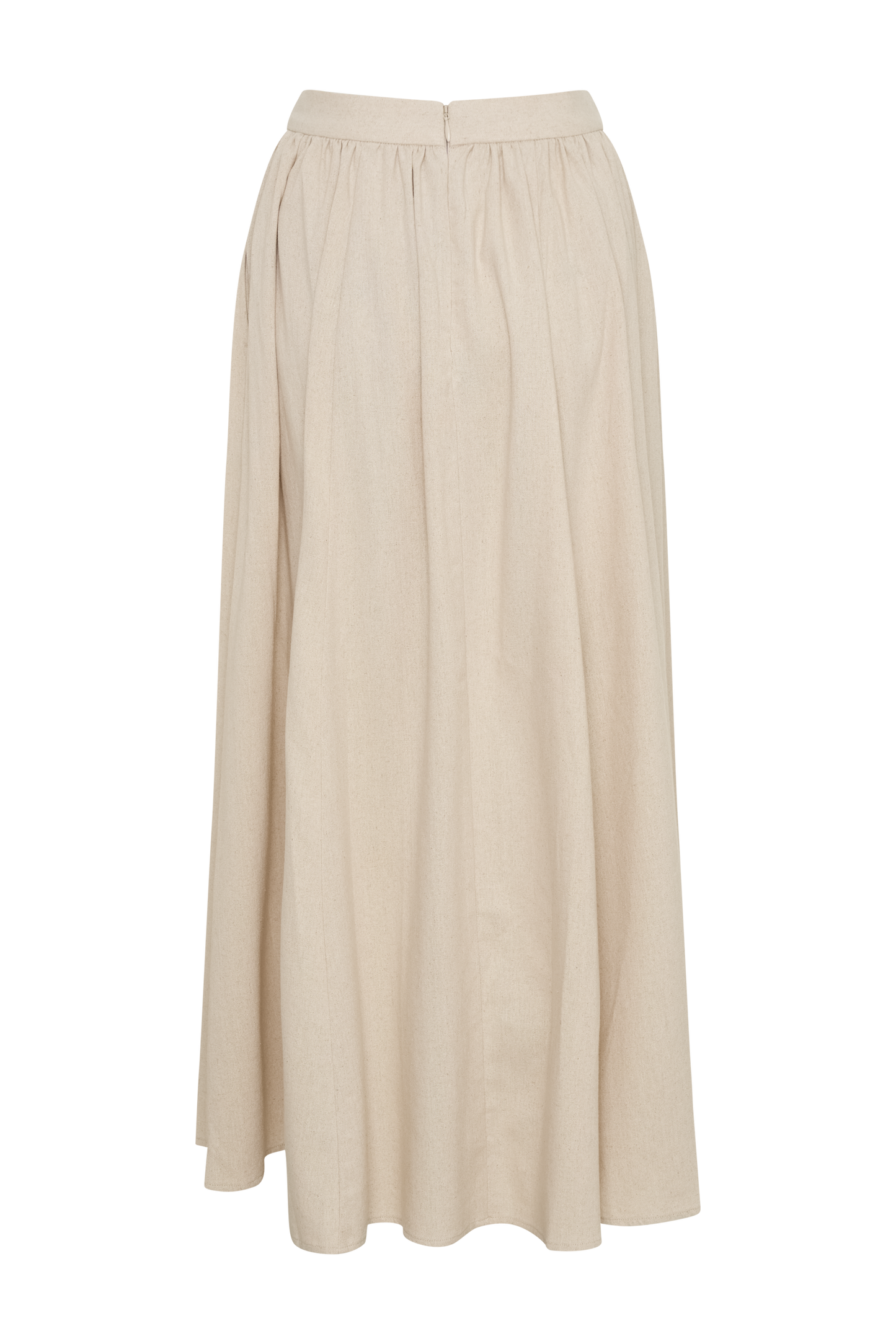 Clarence Keten A-Line Maxi Etek - Natürel