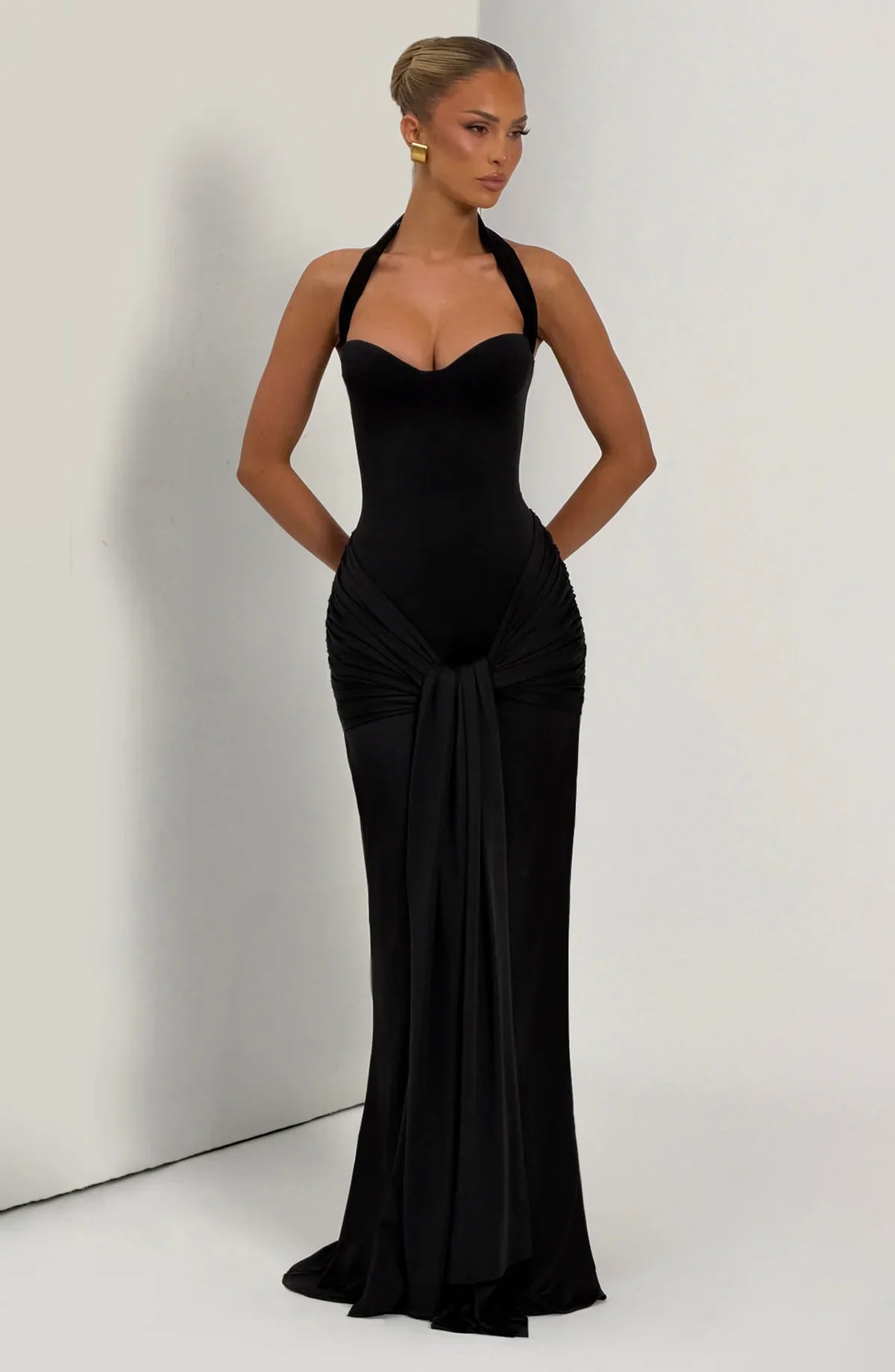 Gia Maxi Dress - Black