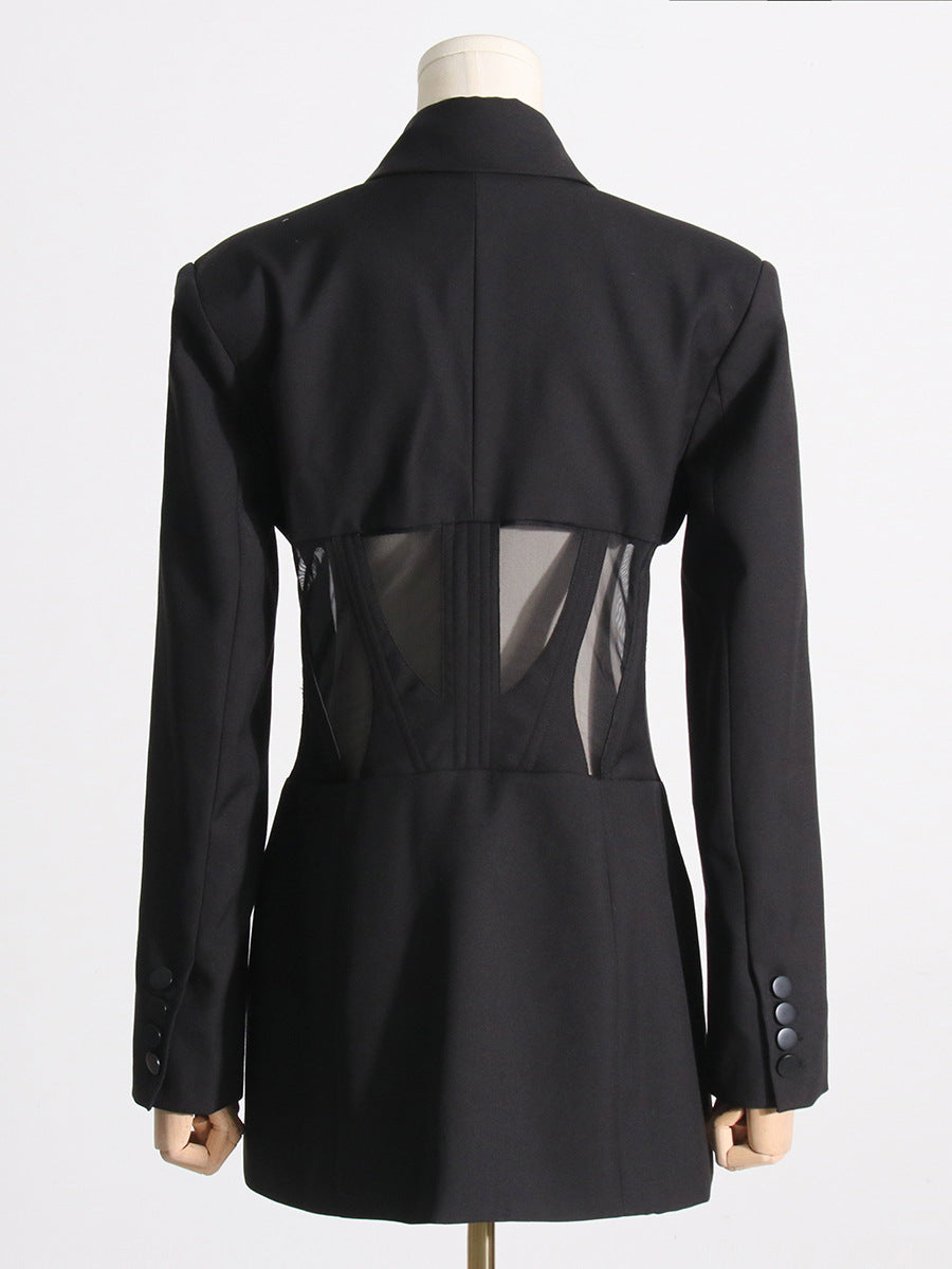 Noémie Korseli Panelli Blazer Ceket