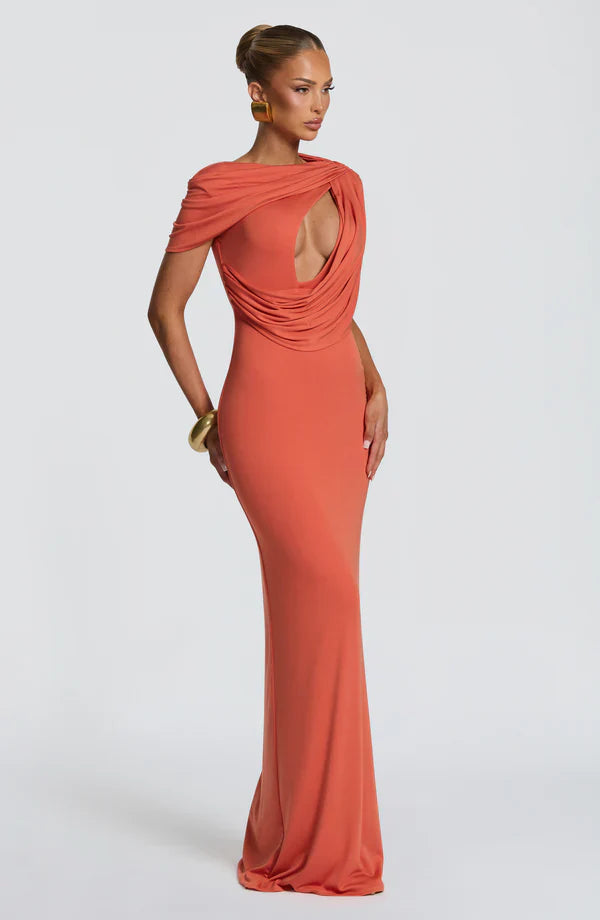 Kalina Maxi Dress - Burnt Orange