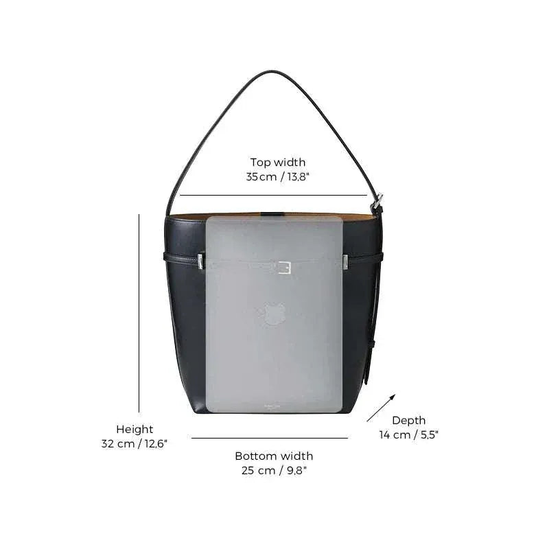 Avenne Suede Belted Tote Bag