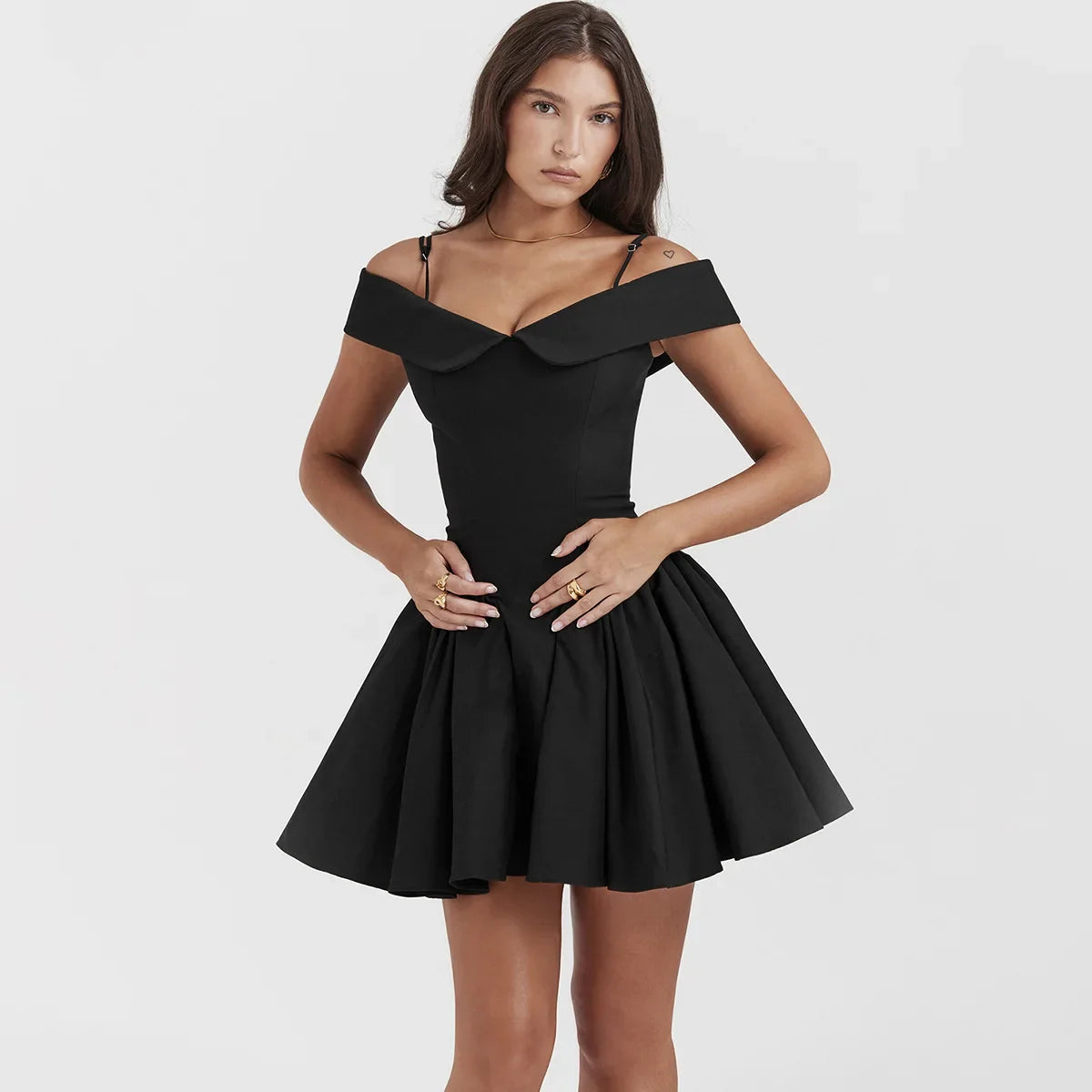 Elida Floral Mini Elbise