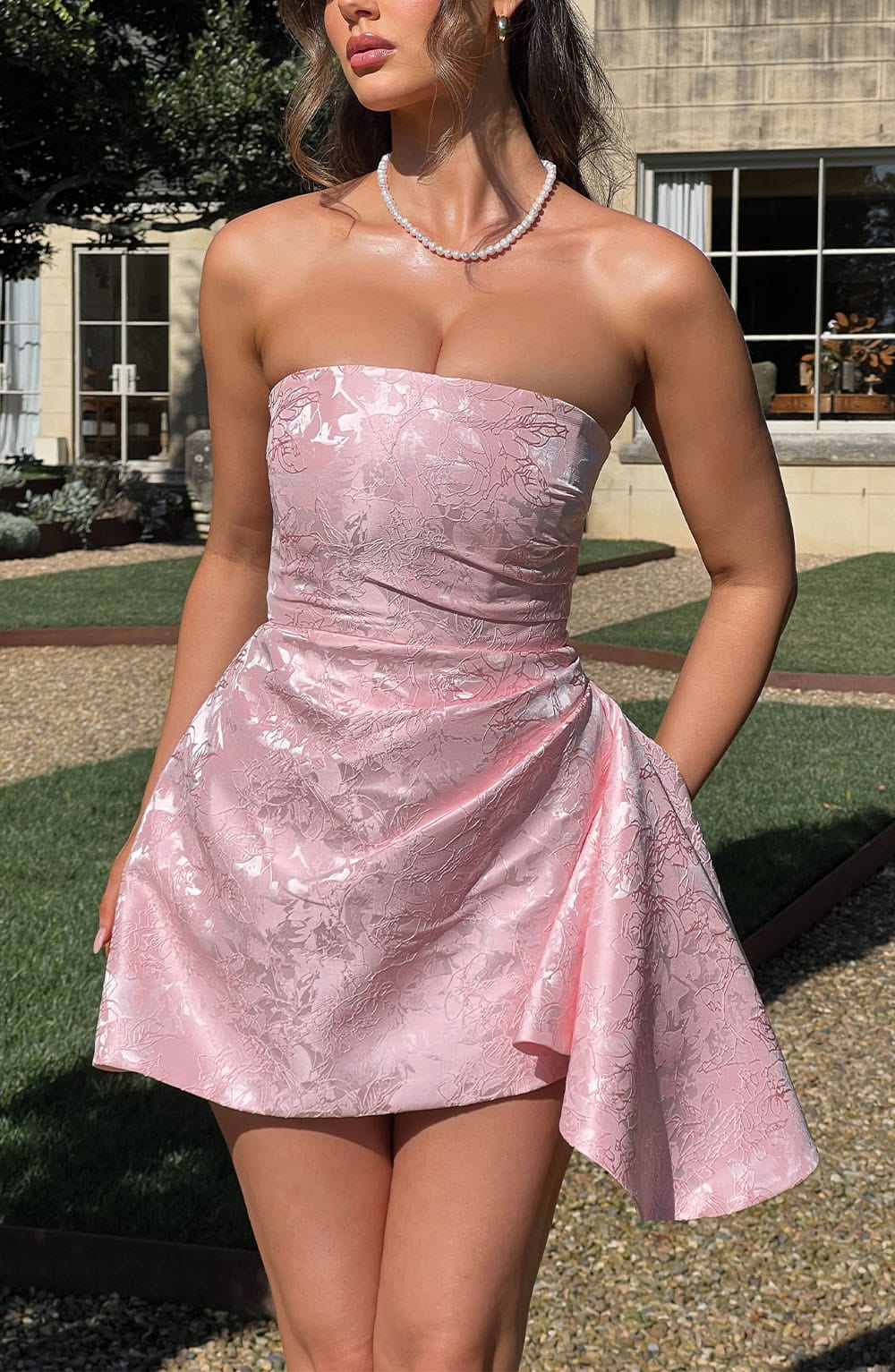 Elodie Mini Elbise - Pembe