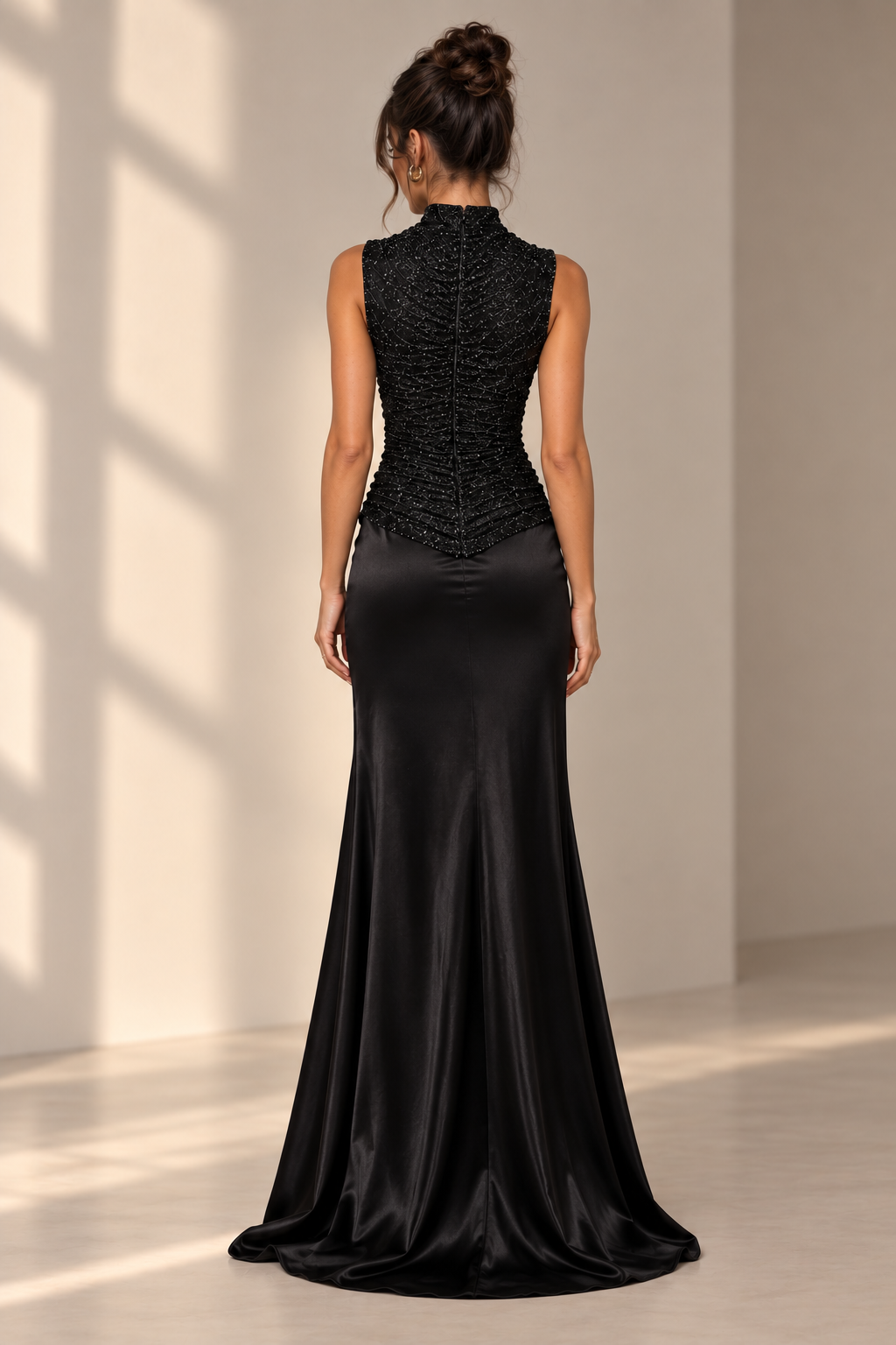 Sara İşlemeli Premium Maxi Elbise