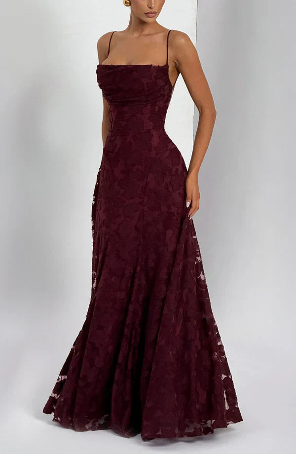 Francesca Maxi Dress - Cherry